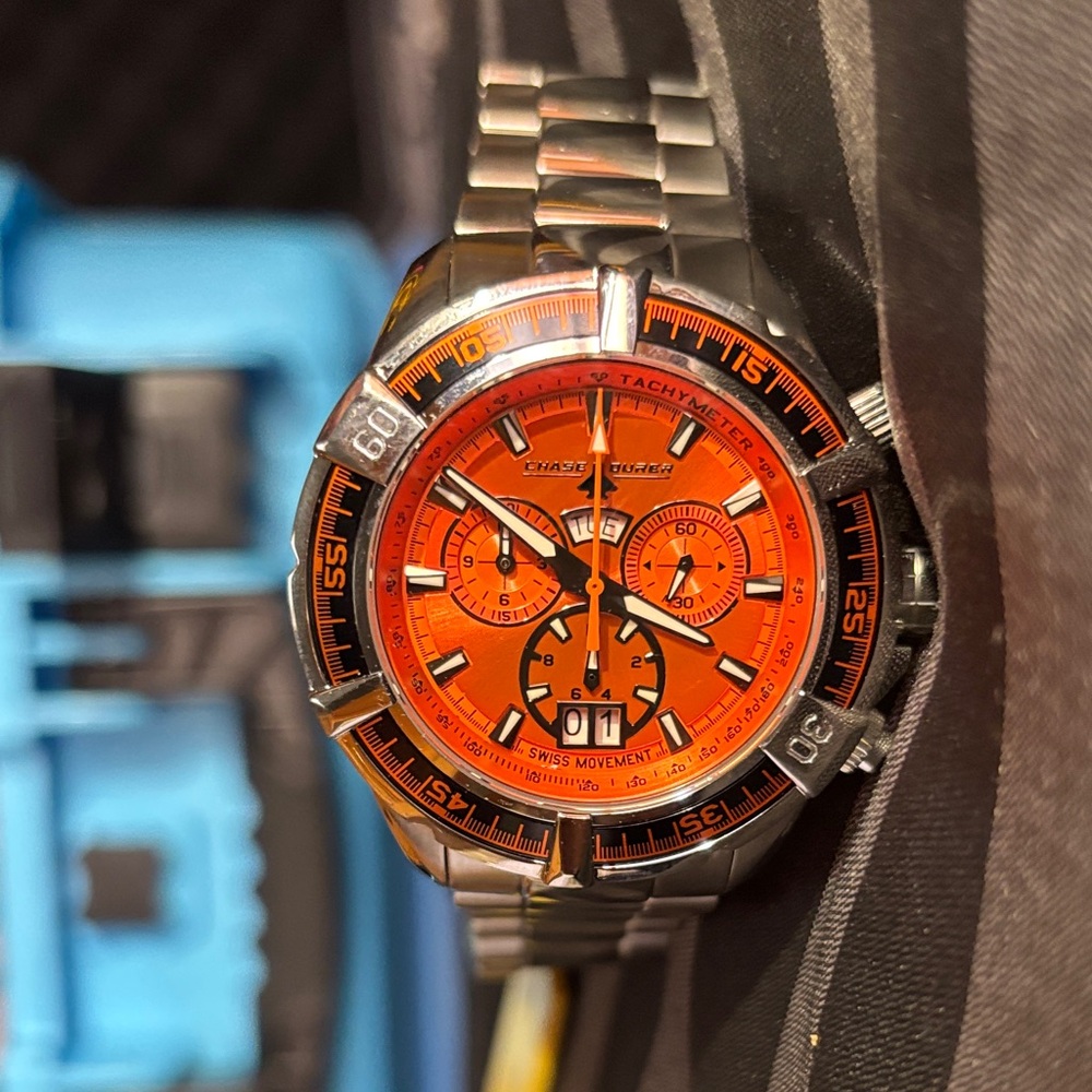 Chase Durer Air Fighter CDW-0038 – 48mm Stainless Steel Chronograph